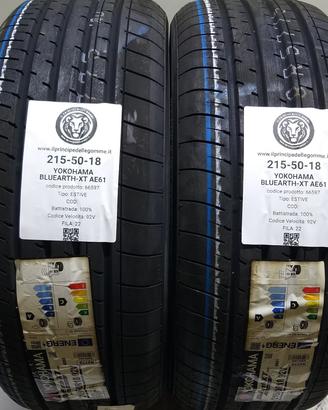 2 GOMME 215 50 18 YOKOHAMA A66597