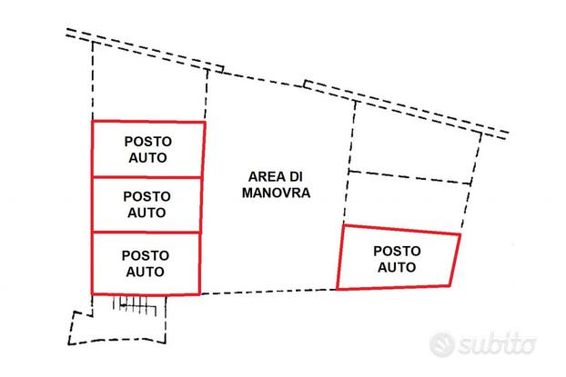 Quota 1/2 di quattro posti auto zona mare