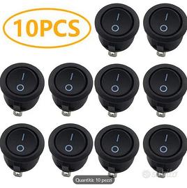10 pz Interruttore a bilanciere onoff rotondo auto