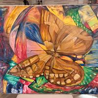 quadro olio su tela- rinascita 