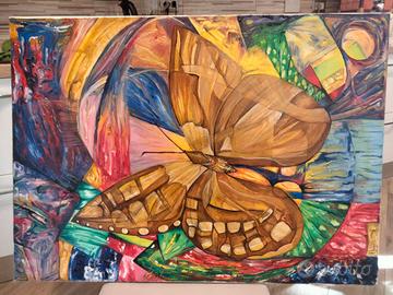 quadro olio su tela- rinascita 