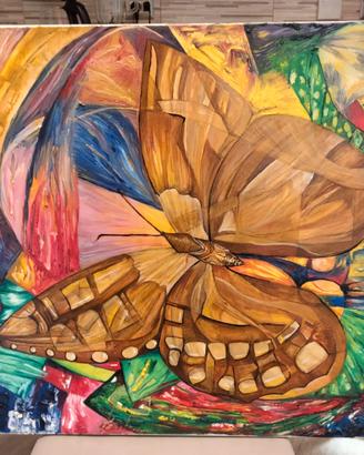 quadro olio su tela- rinascita 