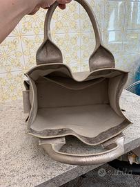 Borsa donna Marc Jacobs pelle color argento