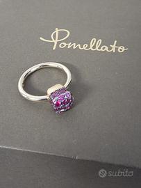 ANELLO POMELLATO NUDO ORO RUBINI