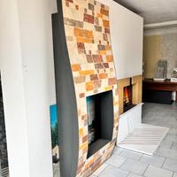 Cornice Camino a Onda – Effetto Pietra