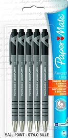 Papermate Flexgrip - Confezione da 5 penne a sfera