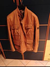 belstaff pelle marrone cognac
