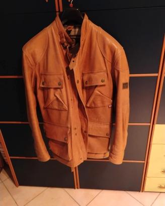 belstaff pelle marrone cognac