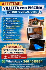 Villino con piscina stagione 2027
