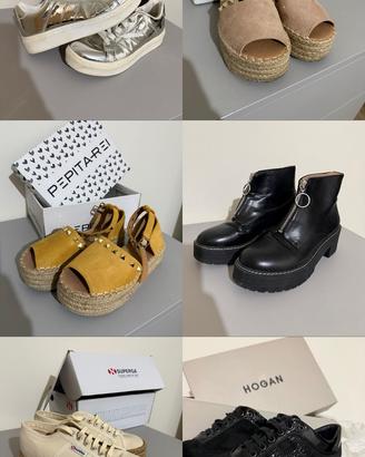 Lotto di 6 paia di scarpe da donna taglia 36