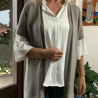 Cardigan in pura lana