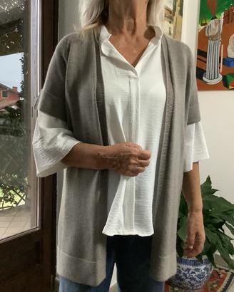 Cardigan in pura lana