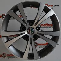 4 cerchi lega alfa romeo giulietta r16 lt1155