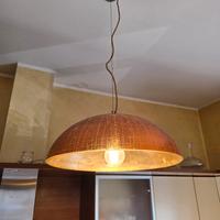 Lampadario Novecento Srl in vetro effetto dorato