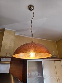 Lampadario Novecento Srl in vetro effetto dorato