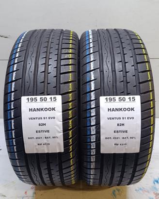 2 GOMME 195 50 15 HANKOOK RIF4310