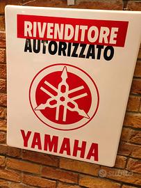 YAMAHA MOTO INSEGNA TARGA TABELLA ORIGINALE 1980