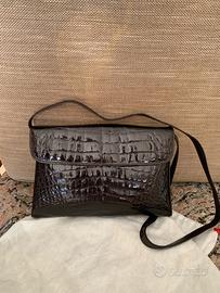 borsa vintage vero coccodrillo
