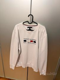 Felpa girocollo Tommy Hilfiger XL bianca