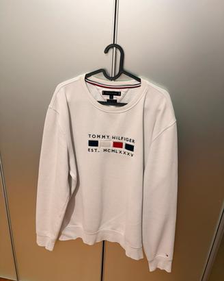 Felpa girocollo Tommy Hilfiger XL bianca