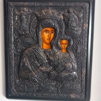 ICONA RIPRODOTTA IN ARGENTO BRUNITO 