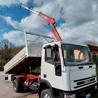 IVECO EUROCARGO 75 E14 7490 KG FESTIVI GRU RIBALTA