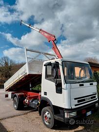 IVECO EUROCARGO 75 E14 7490 KG FESTIVI GRU RIBALTA