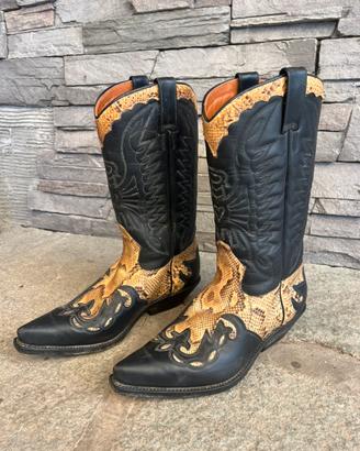 STIVALI WESTERN LAKOTA VERA PELLE DI PITONE TG. 41