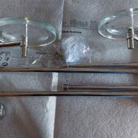 SET ACCESSORI BAGNO INOX