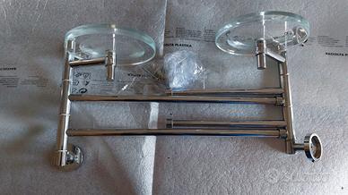 SET ACCESSORI BAGNO INOX