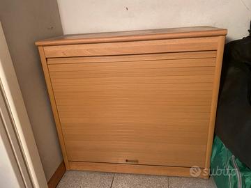 Mobiletto color legno cm 90 x 37 altezza cm 85