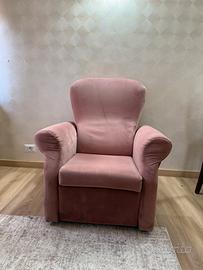 Poltrona pieghevole rosa