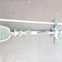 crocifisso antico  in metallo oggetti sacri