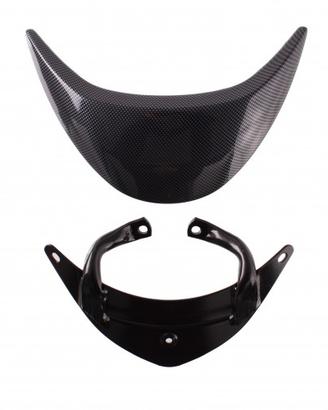 Spoiler posteriore effetto carbonio per Peugeot Vi