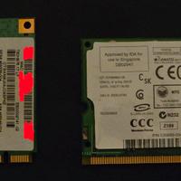 2 schede WiFi Mini-PCI usate: Intel e atheros