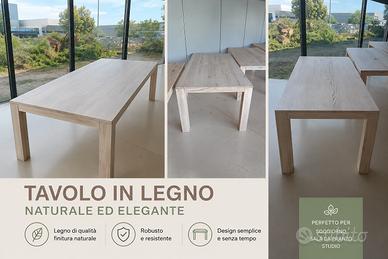 TAVOLI IN LEGNO MASSELLO – DESIGN MODERNO ED ELEGA