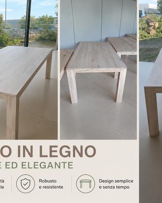 TAVOLI IN LEGNO MASSELLO – DESIGN MODERNO ED ELEGA