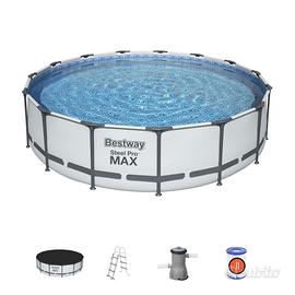 Piscina fiori terra bestway 457x107 scaletta telo