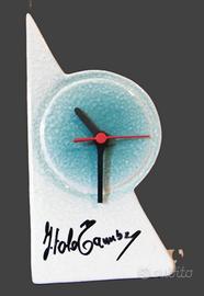 Orologio da appoggio in ceramica, Italo Tambry.