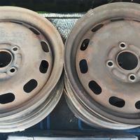 4 cerchi in ferro originali Ford Fiesta