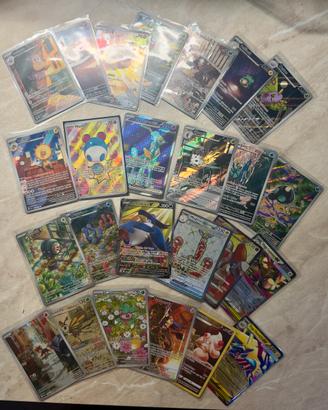 Lotto Carte Pokemon ITA 25 Full Art Mega Ex IR AR