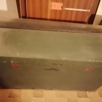 Baule da Soffitta Vintage/Rustico Verde Militare 