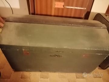 Baule da Soffitta Vintage/Rustico Verde Militare 