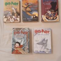 HARRY POTTER LIBRI 1-3-4-5-7  1° EDIZIONE BROSSURA