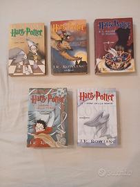 HARRY POTTER LIBRI 1-3-4-5-7  1° EDIZIONE BROSSURA