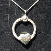 Collana PANDORA argento S925 con pendente cuore