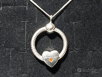 Collana PANDORA argento S925 con pendente cuore