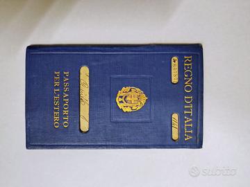 Antico Passaporto Questura di Napoli 1930