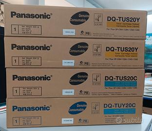 Toner Panasonic giallo e ciano
