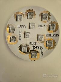PIATTO CALENDARIO 1975  FORNASETTI